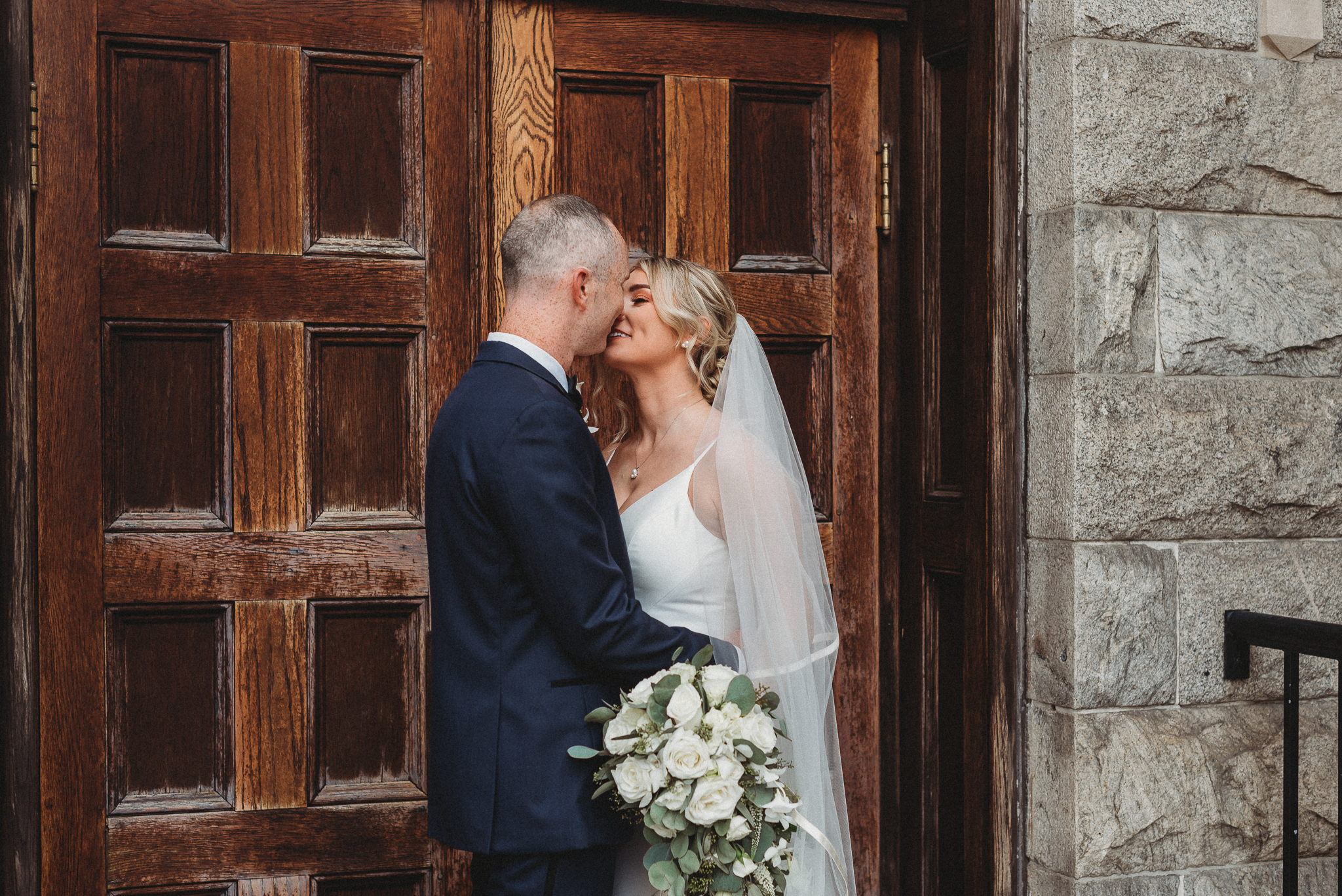 Bride and Groom Portrait Downtown Tampa, Caleo Designs