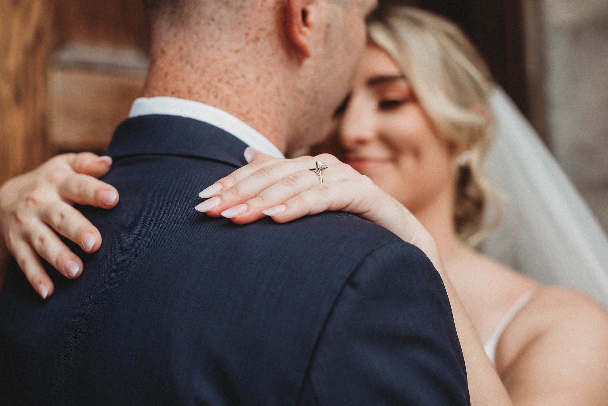 Bride and Groom Portrait Downtown Tampa, Caleo Designs