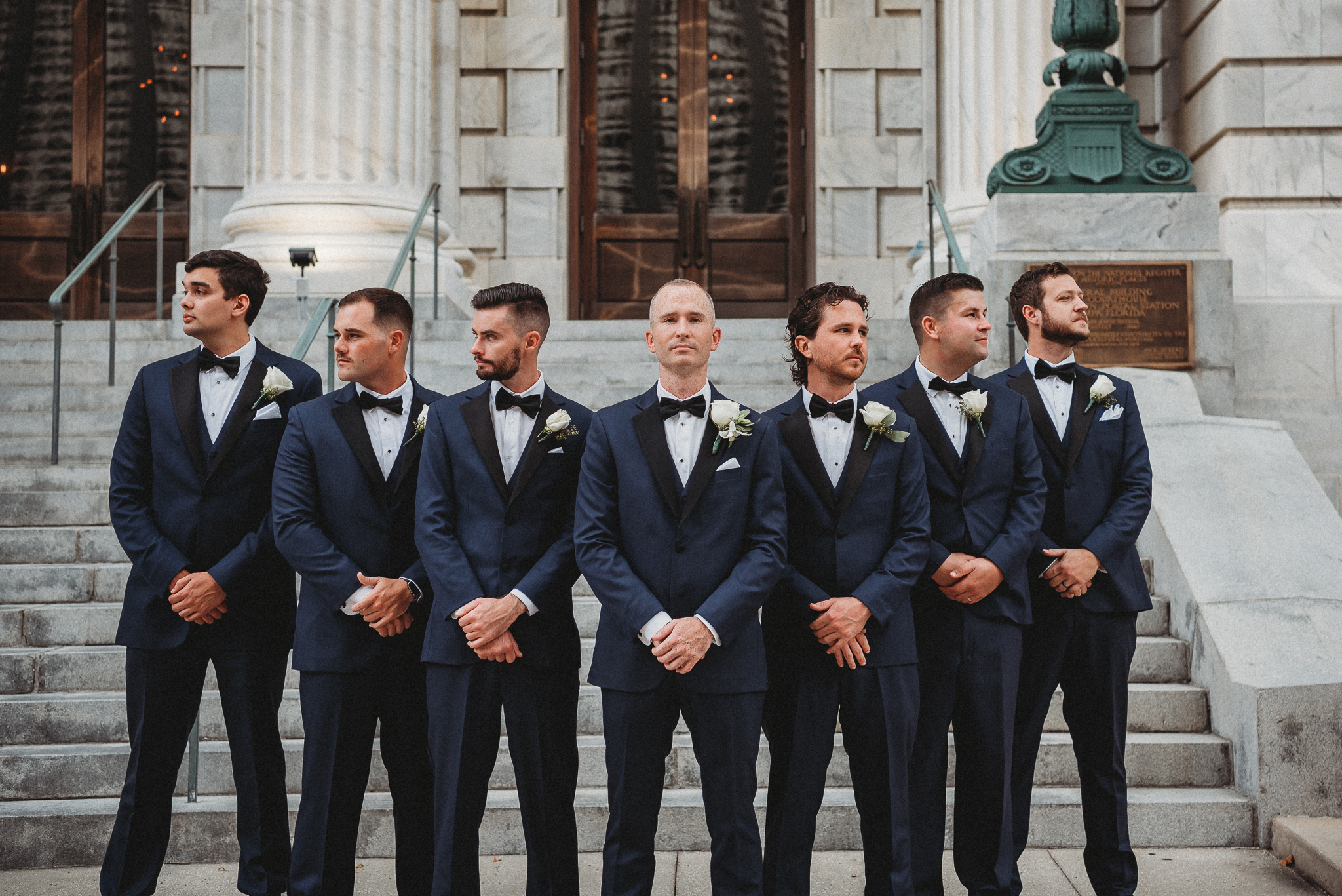 Groomsmen Photos, Le Meridien Tampa, The Courthouse, Caleo Designs