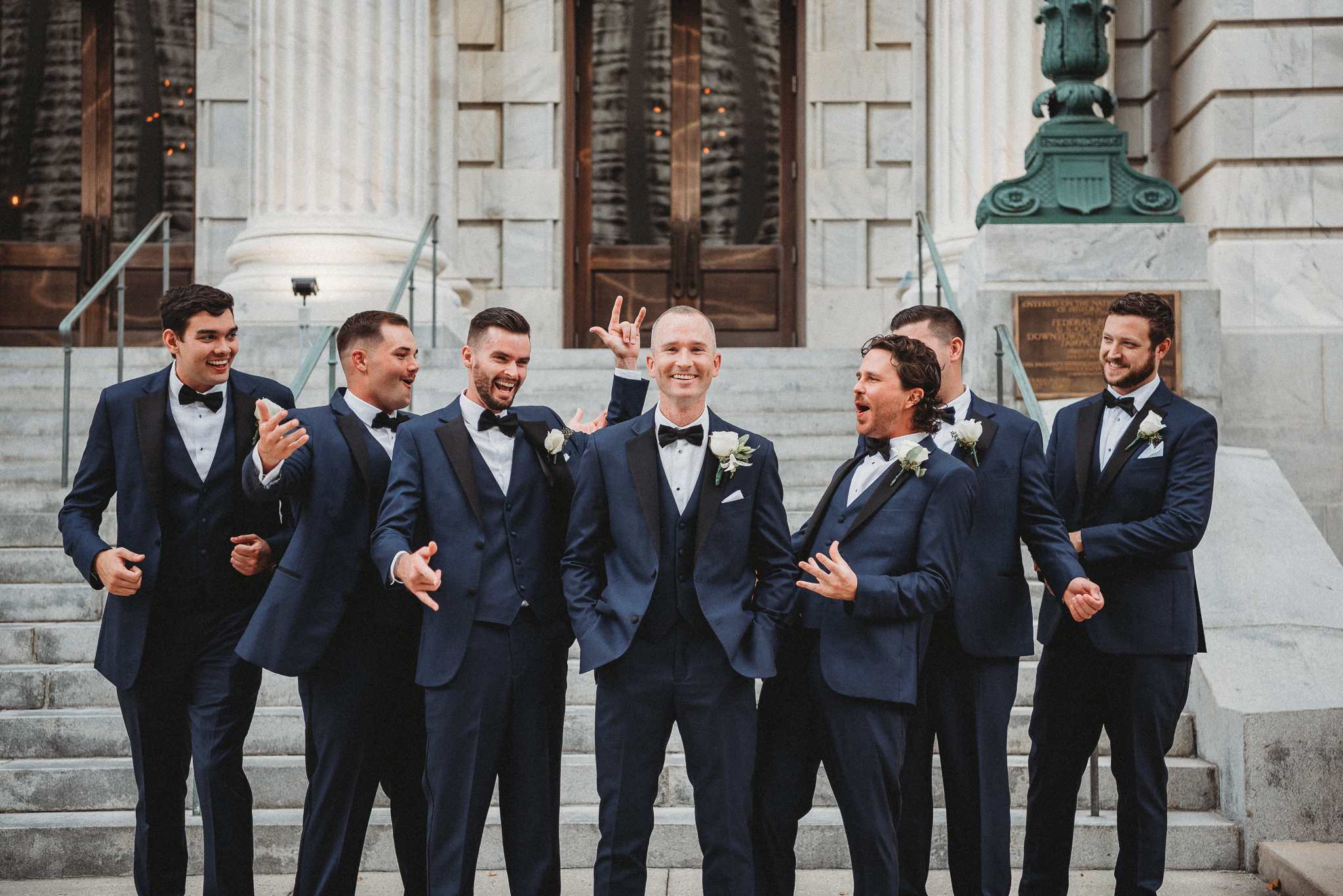Groomsmen Photos, Le Meridien Tampa, The Courthouse, Caleo Designs