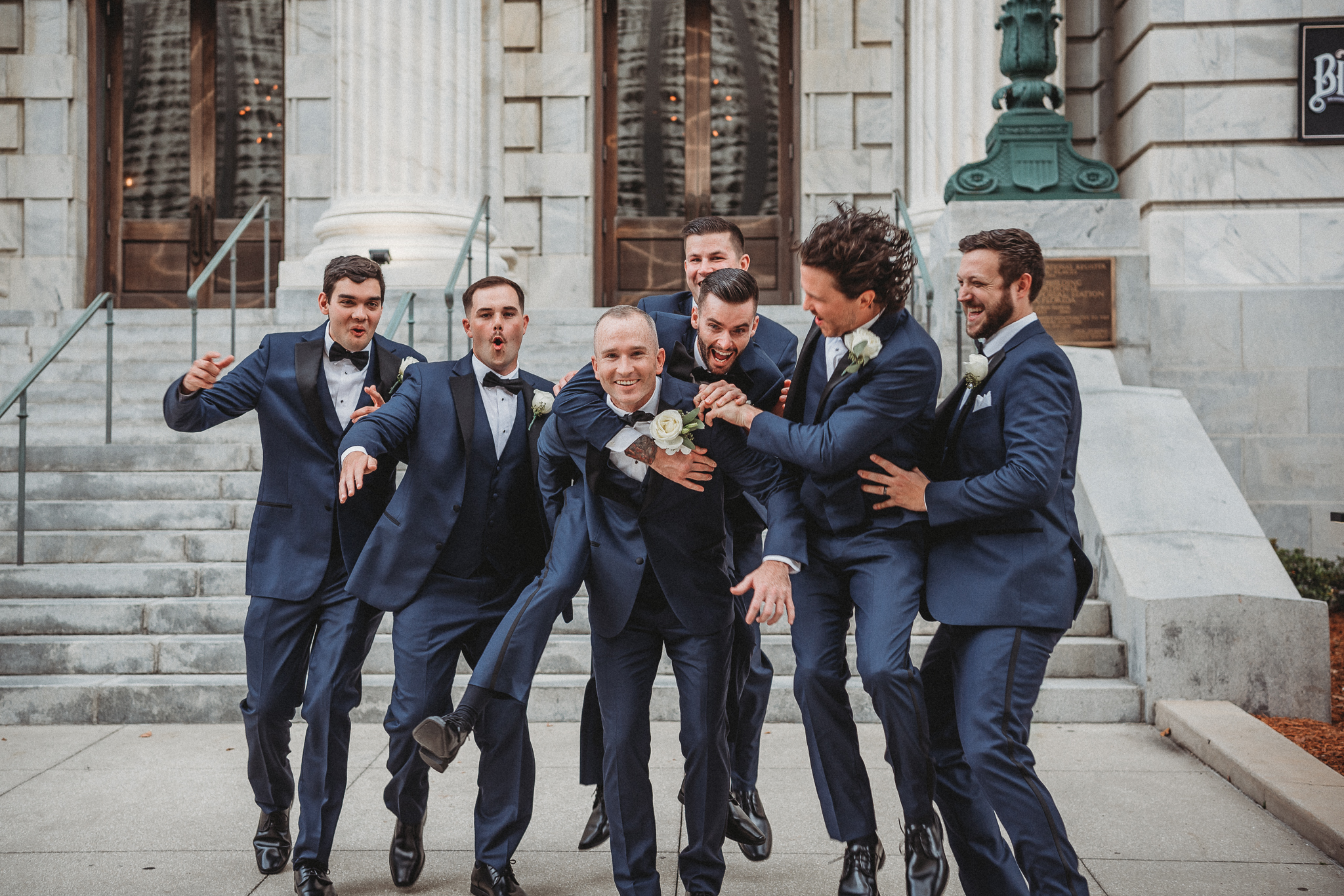 Groomsmen Photos, Le Meridien Tampa, The Courthouse, Caleo Designs