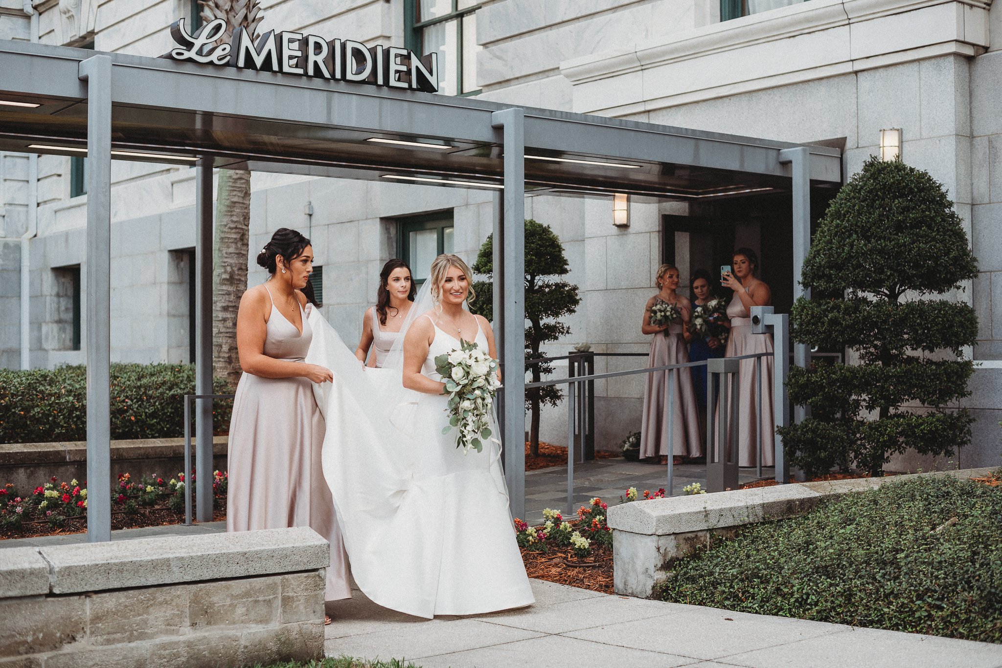 Le Meridien Tampa, The Courthouse, Yacht StarShip Tampa Wedding, Caleo Designs, Bride and Groom First Look