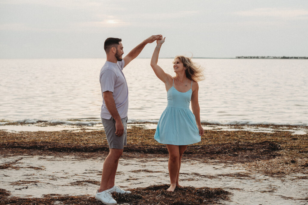 Sunset Beach engagement session Tarpon Springs