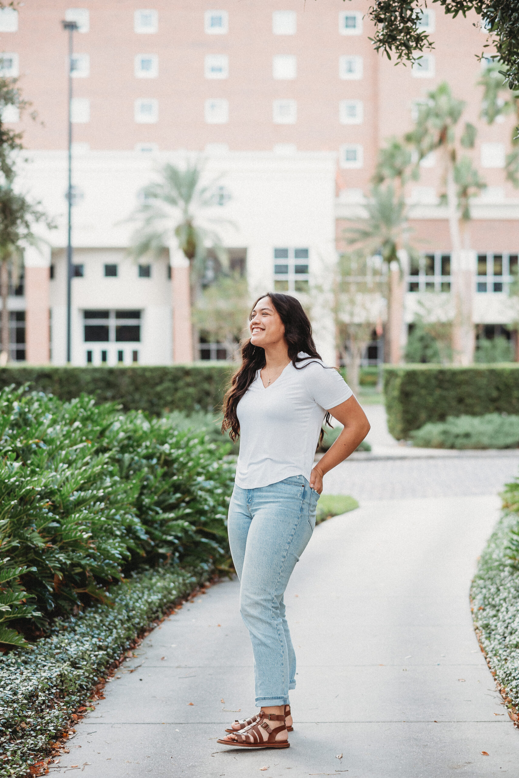Senior girl photo session, university of tampa