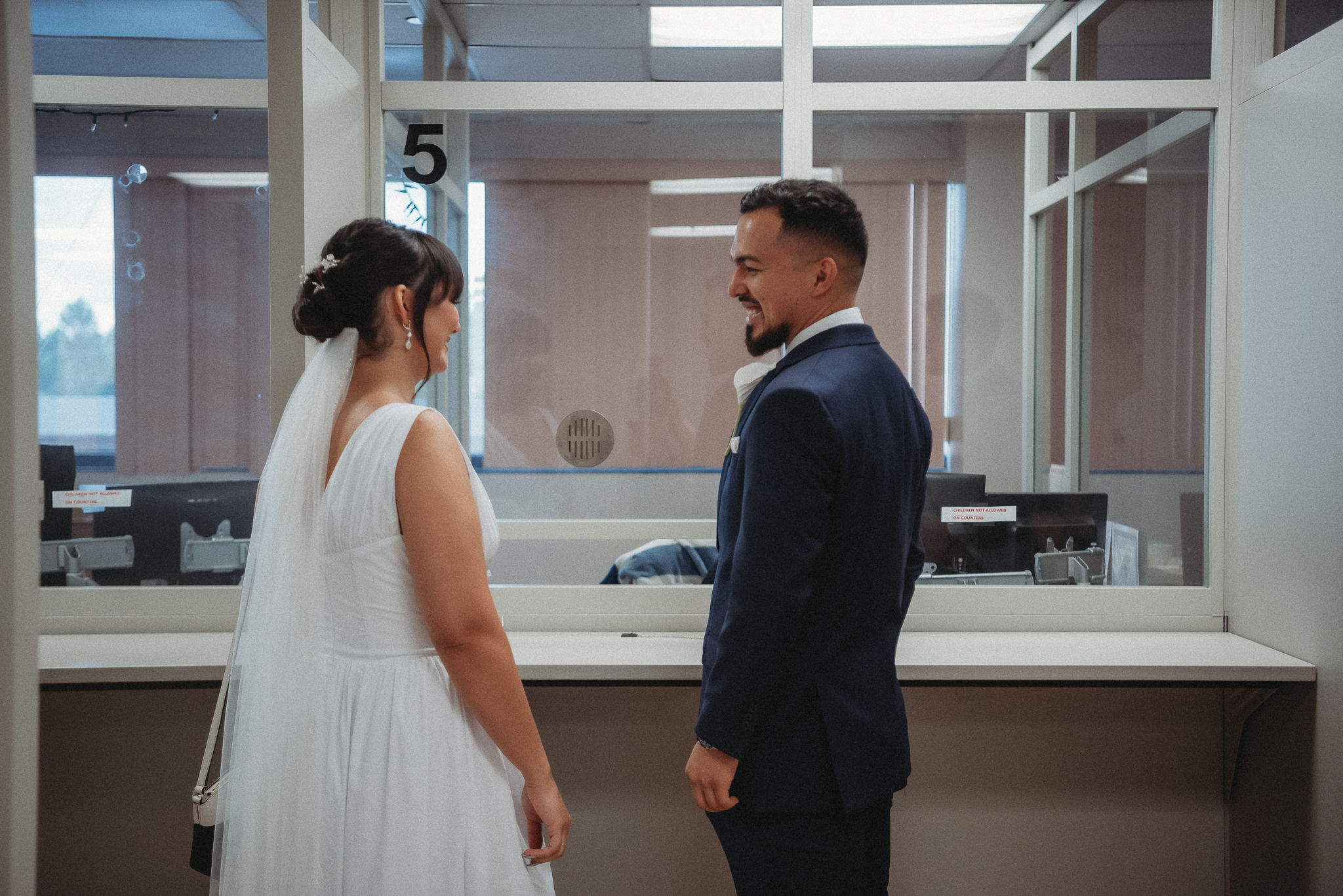 Intimate courthouse wedding ceremony in Brooksville Florida