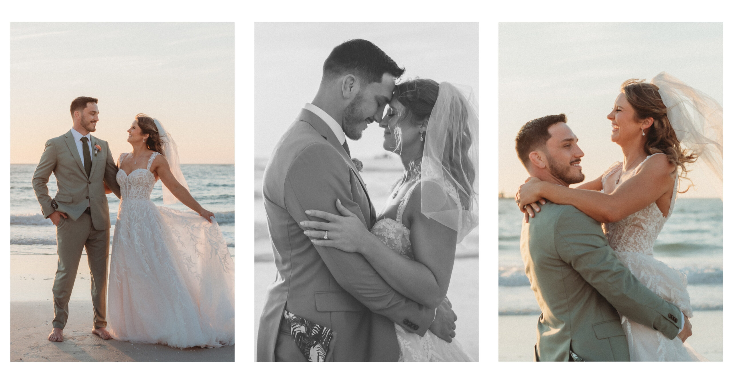 Romantic cinematic sunset wedding photography Clearwater