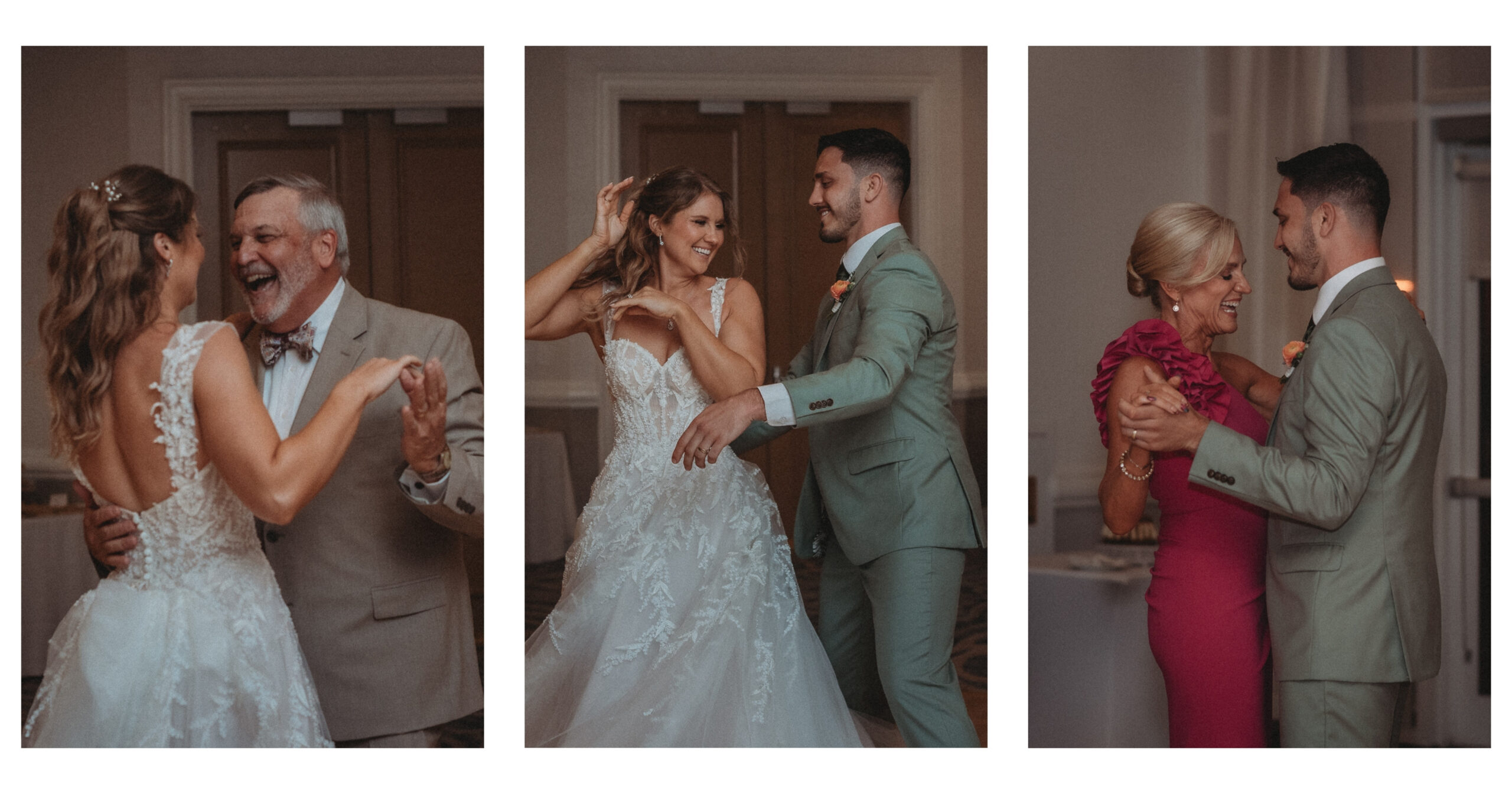 Joyful wedding reception celebration on Florida Gulf Coast