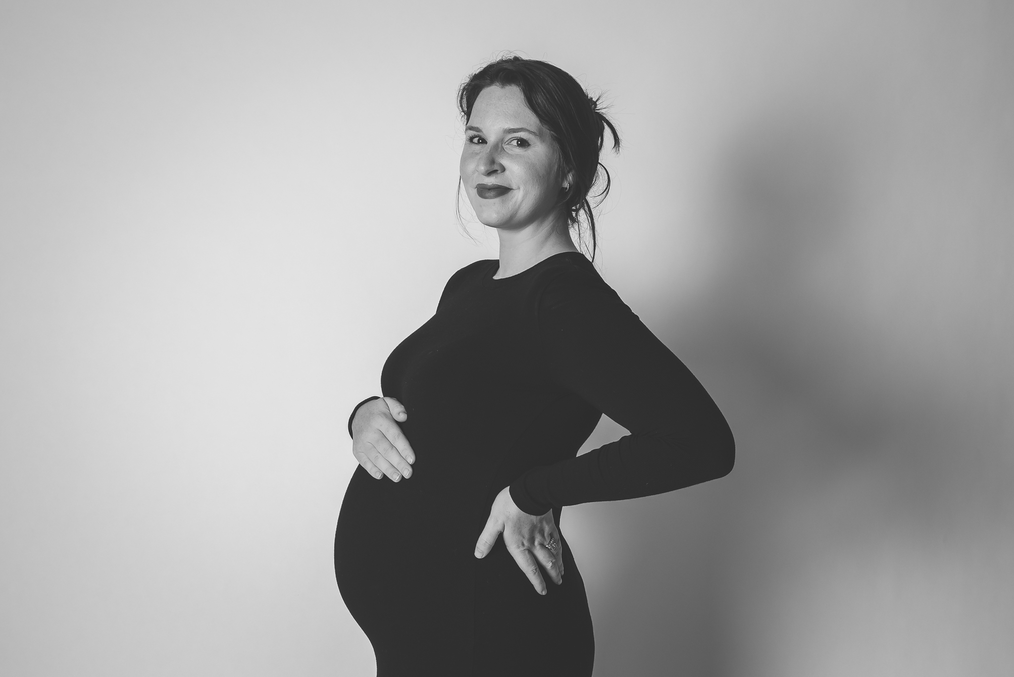 imeless editorial maternity portrait in soft natural light Brooksville Florida