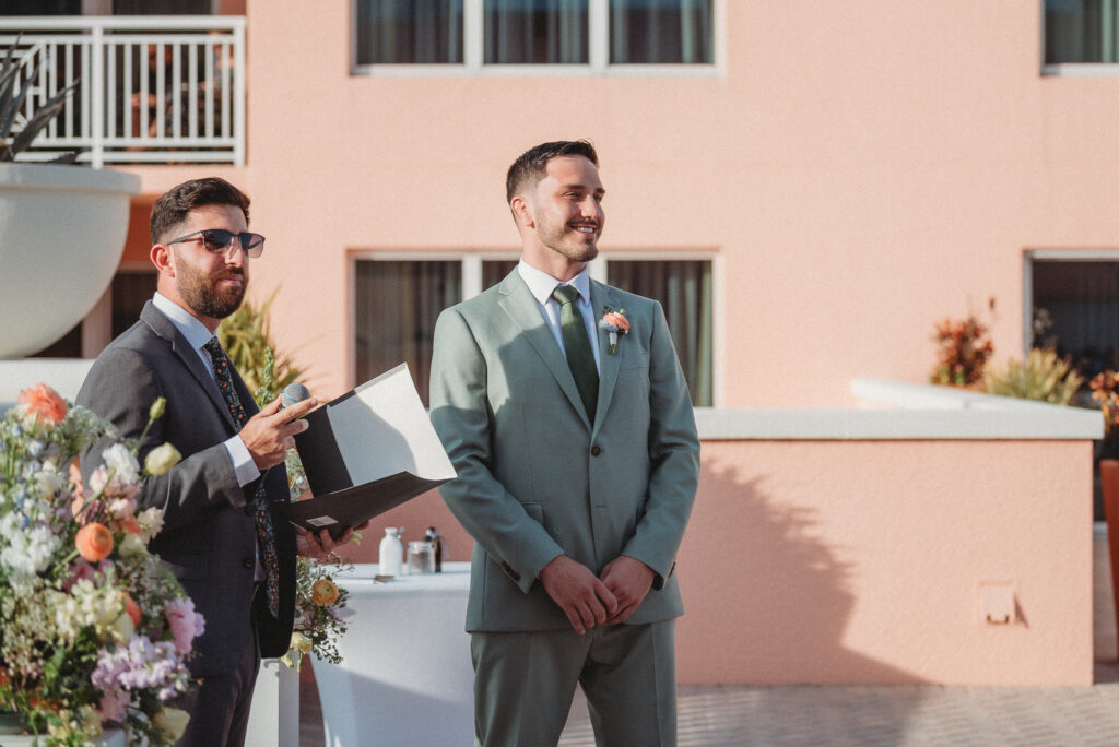 Outdoor Sky Terrace ceremony at Hyatt Regency Clearwater Beach