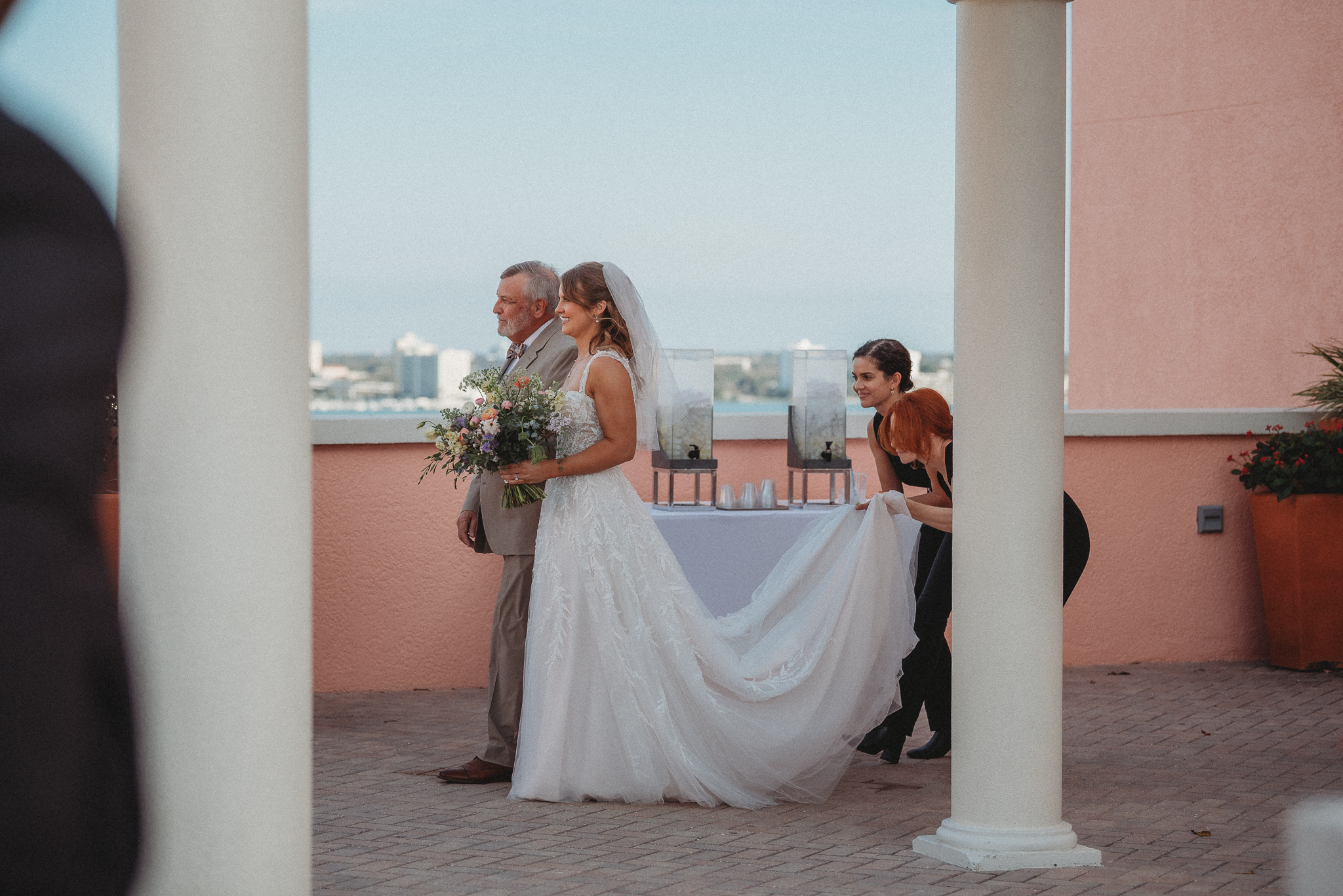 Outdoor Sky Terrace ceremony at Hyatt Regency Clearwater Beach