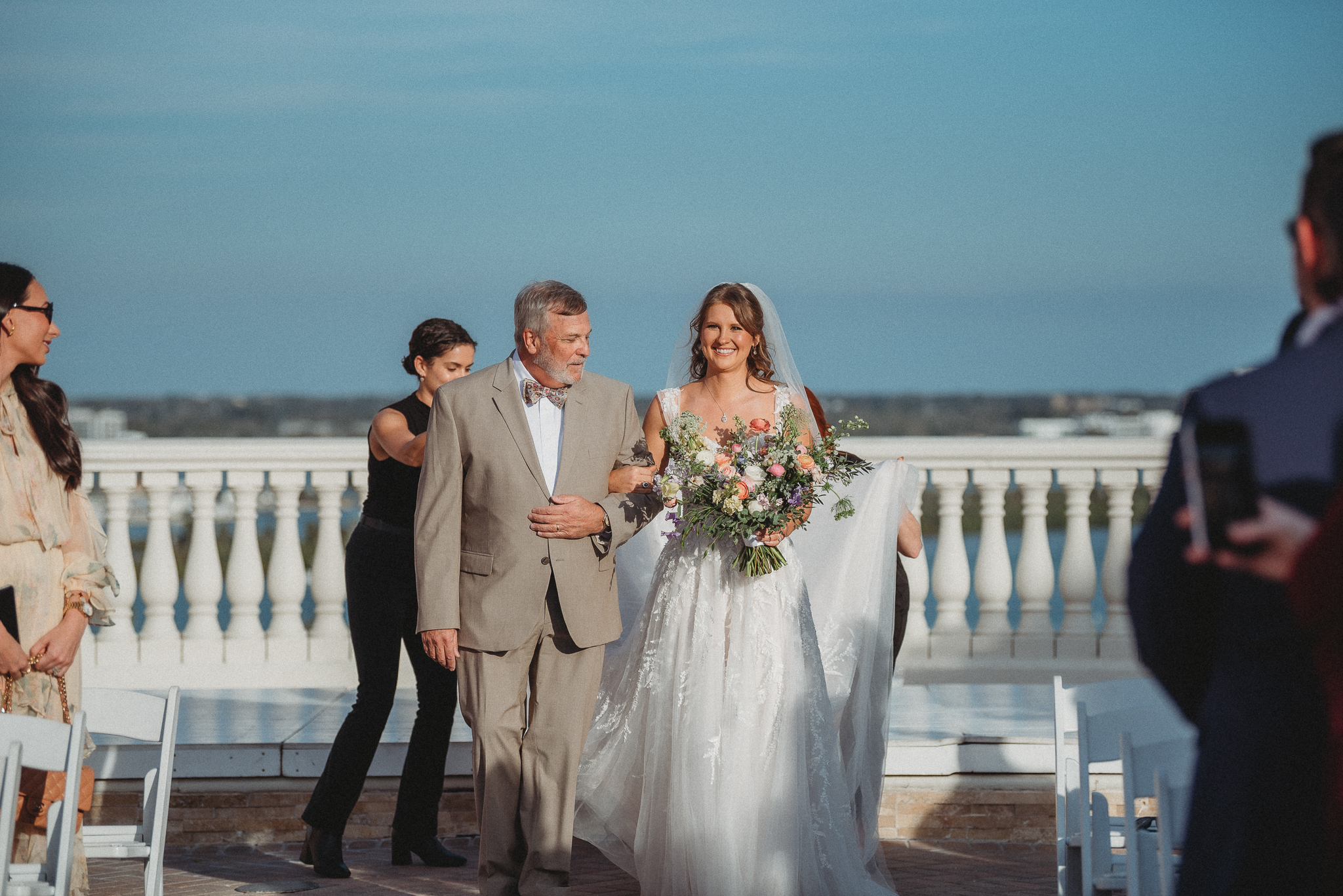Outdoor Sky Terrace ceremony at Hyatt Regency Clearwater Beach