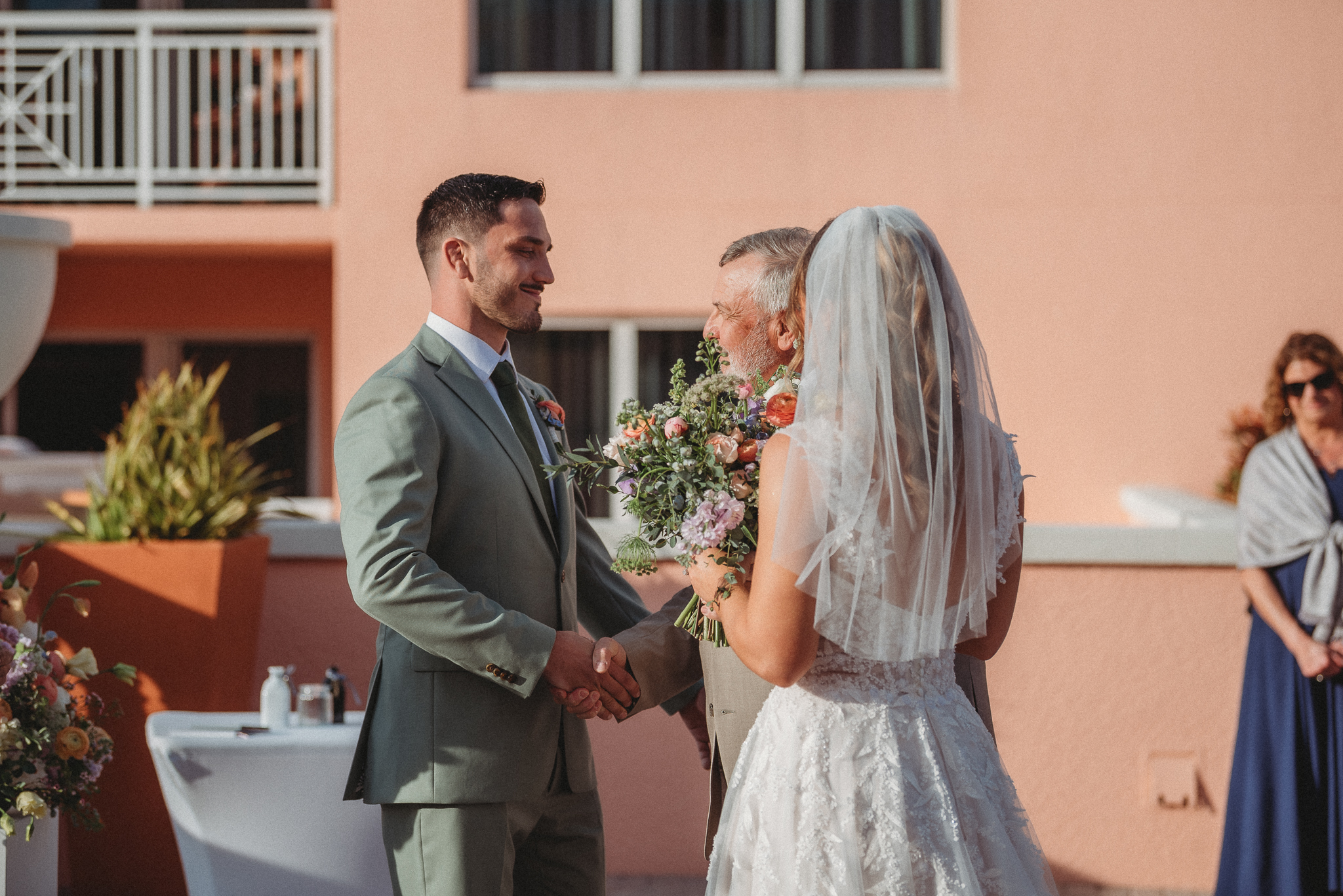 Outdoor Sky Terrace ceremony at Hyatt Regency Clearwater Beach