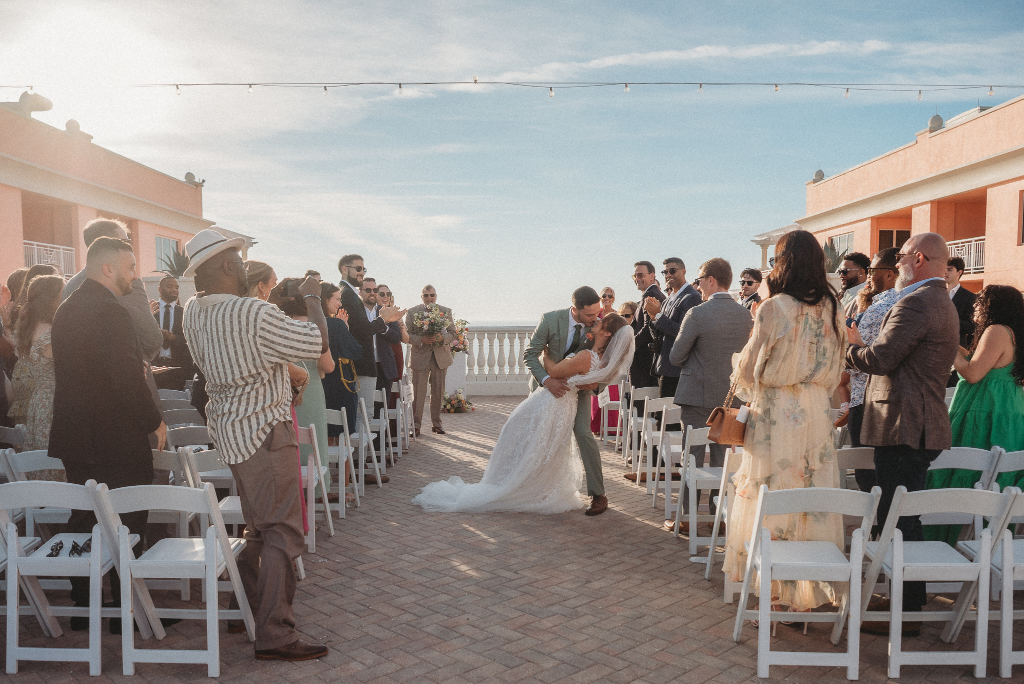 Outdoor Sky Terrace ceremony at Hyatt Regency Clearwater Beach