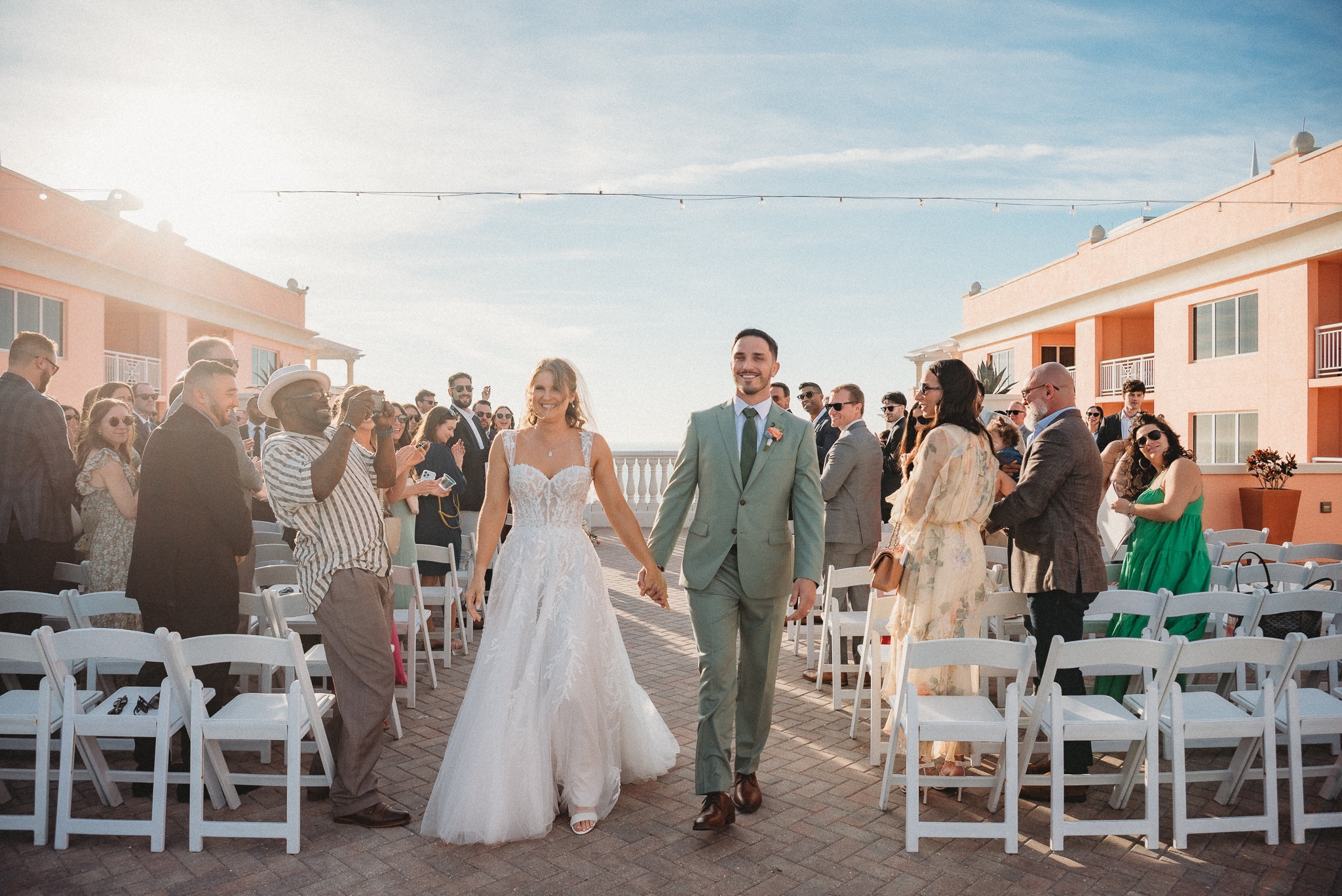 Outdoor Sky Terrace ceremony at Hyatt Regency Clearwater Beach