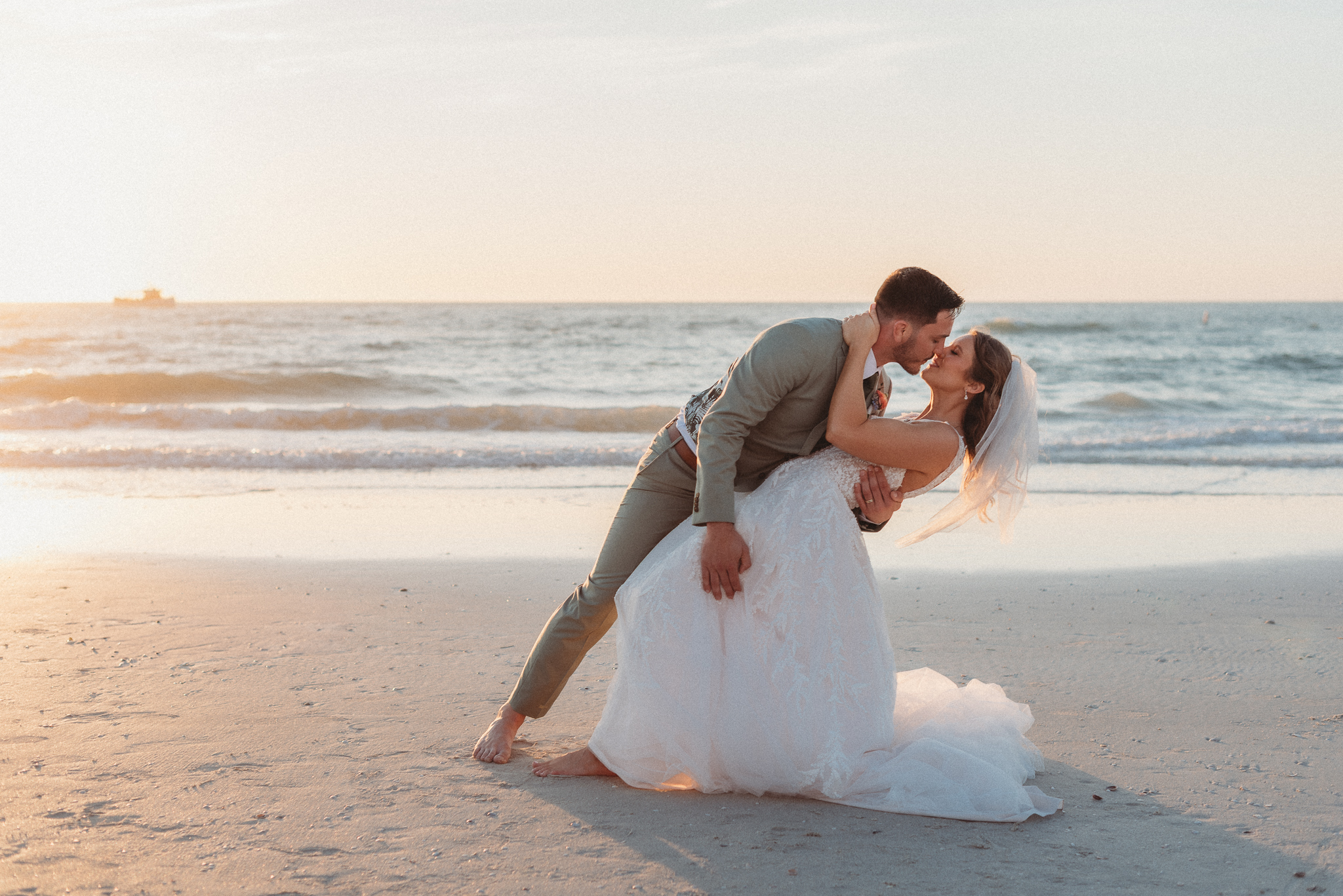 Romantic cinematic sunset wedding photography Clearwater