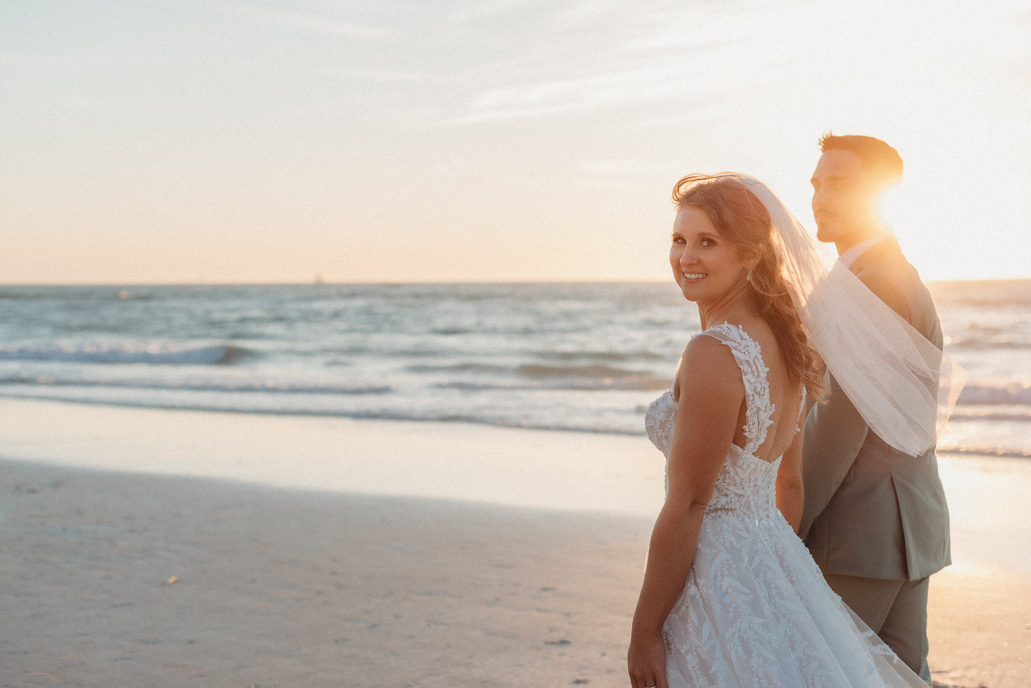 Romantic cinematic sunset wedding photography Clearwater
