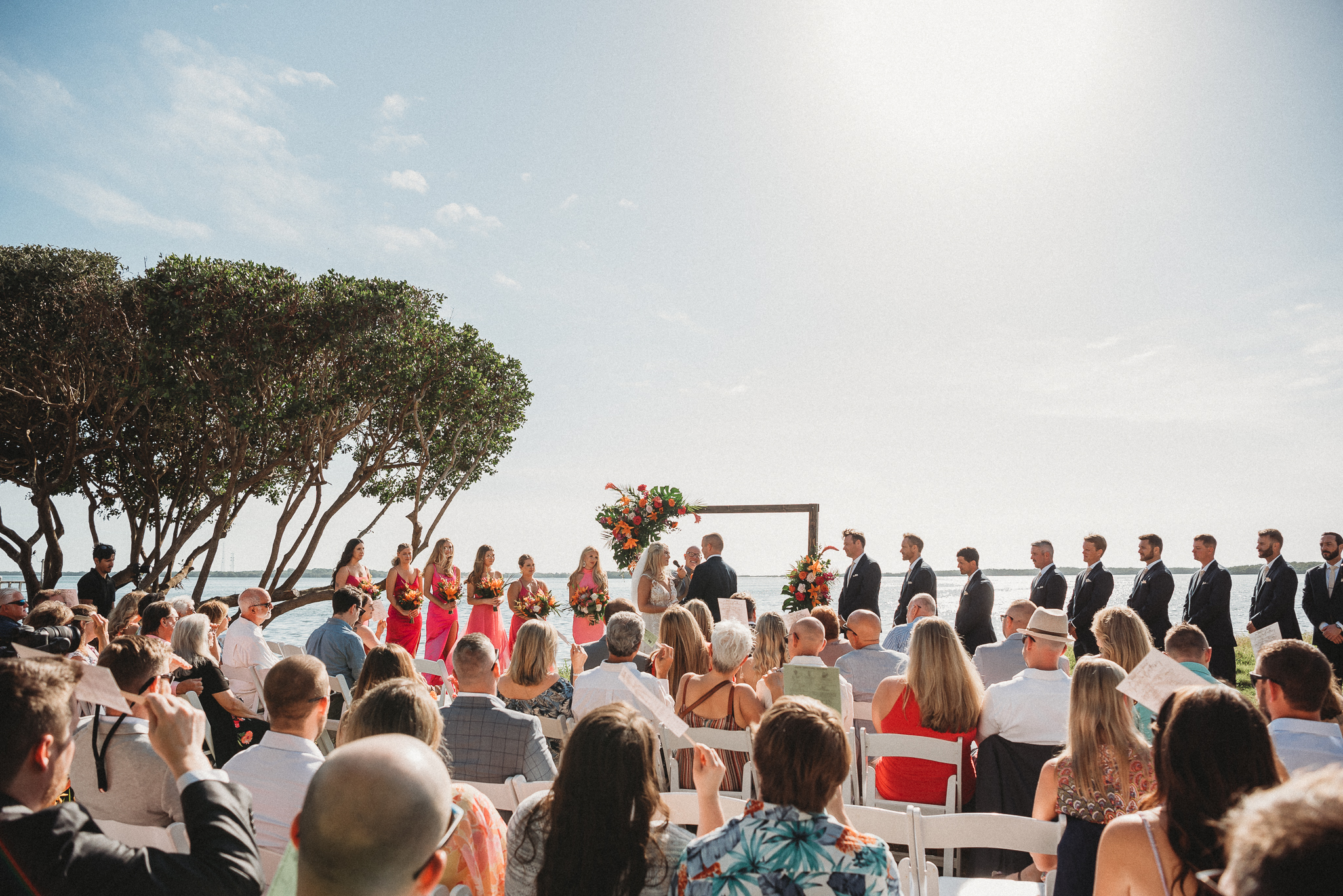 Emotional vow exchange at a St. Petersburg Florida waterfront wedding venue