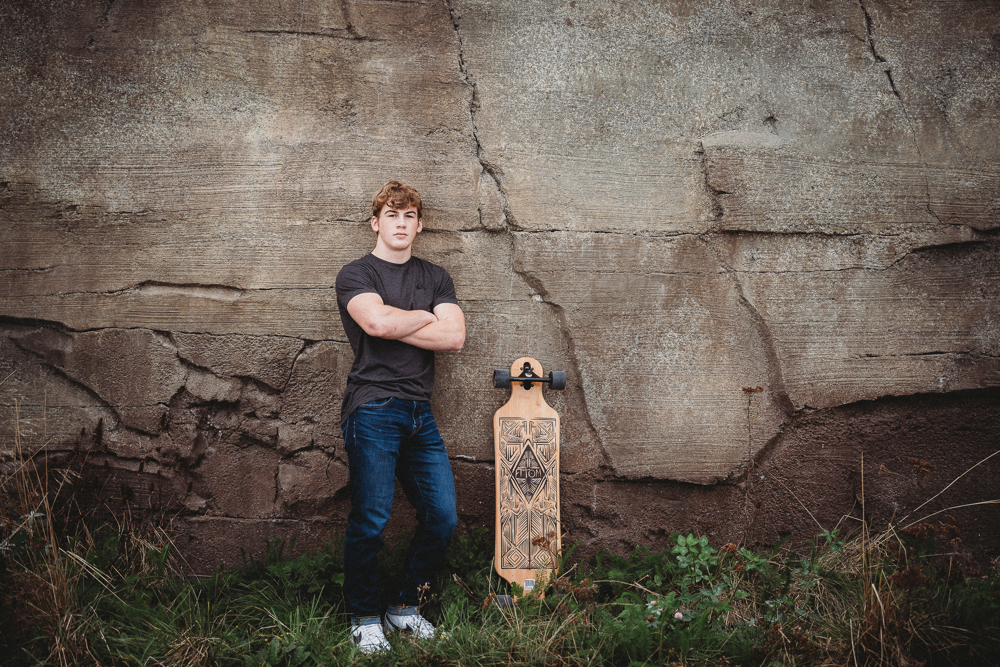 Urban Senior guy skater photo session tampa florida